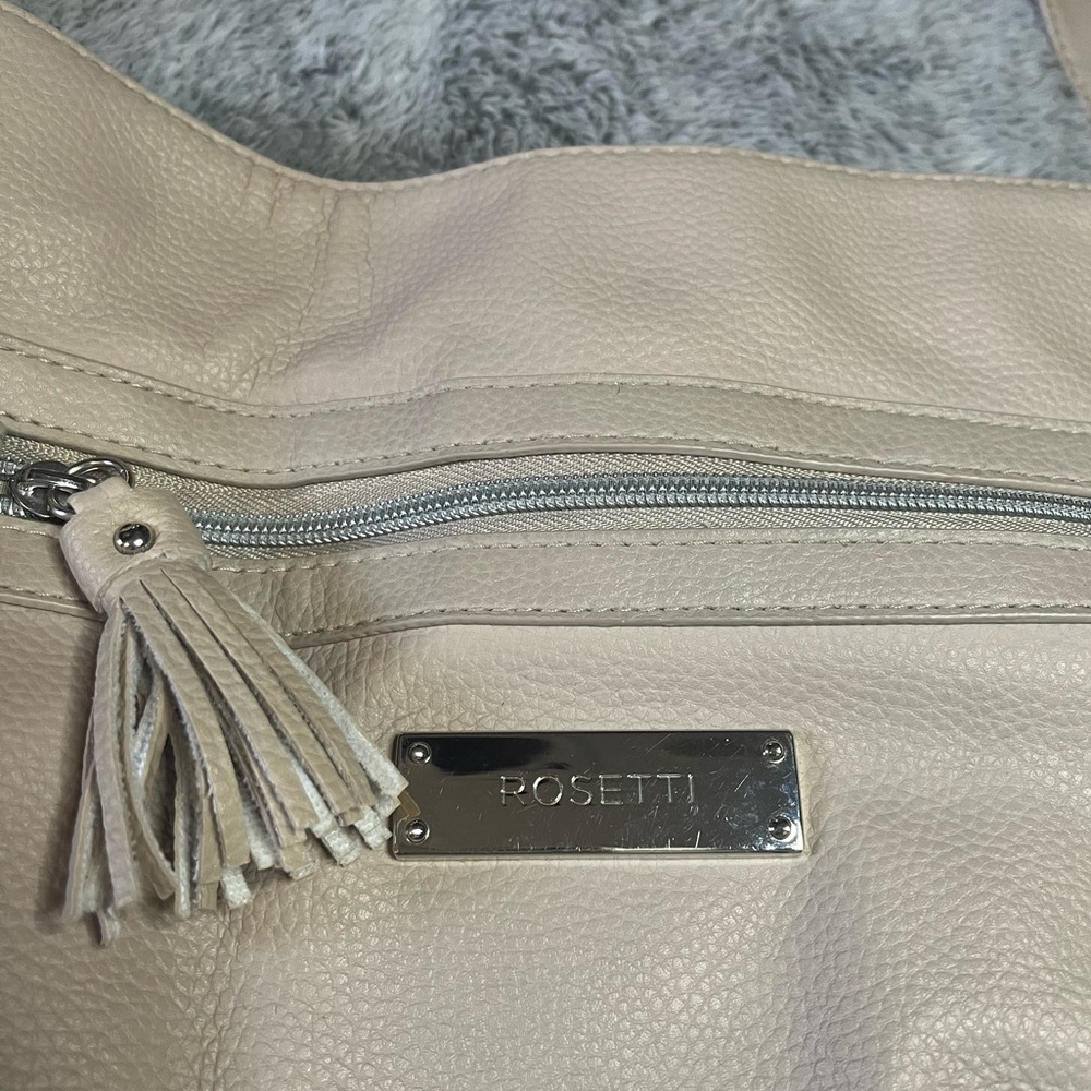 Rosetti Women's Tan Handbag Purse Tassel Shoulder or Crossbody - Picture 2 of 14